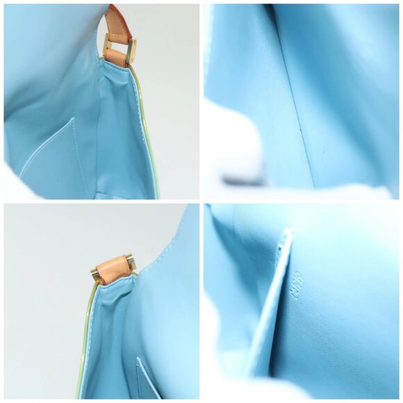 LOUIS VUITTON Monogram Vernis Thompson Street Bag Baby Blue M91009 Auth ep10278 - Picture 14 of 15